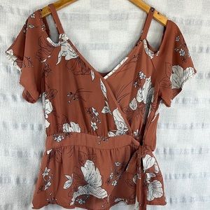 Off the shoulders floral top